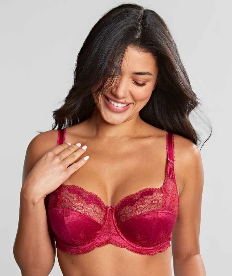 Panache clara full cup underwired bra orchid red big girls don t