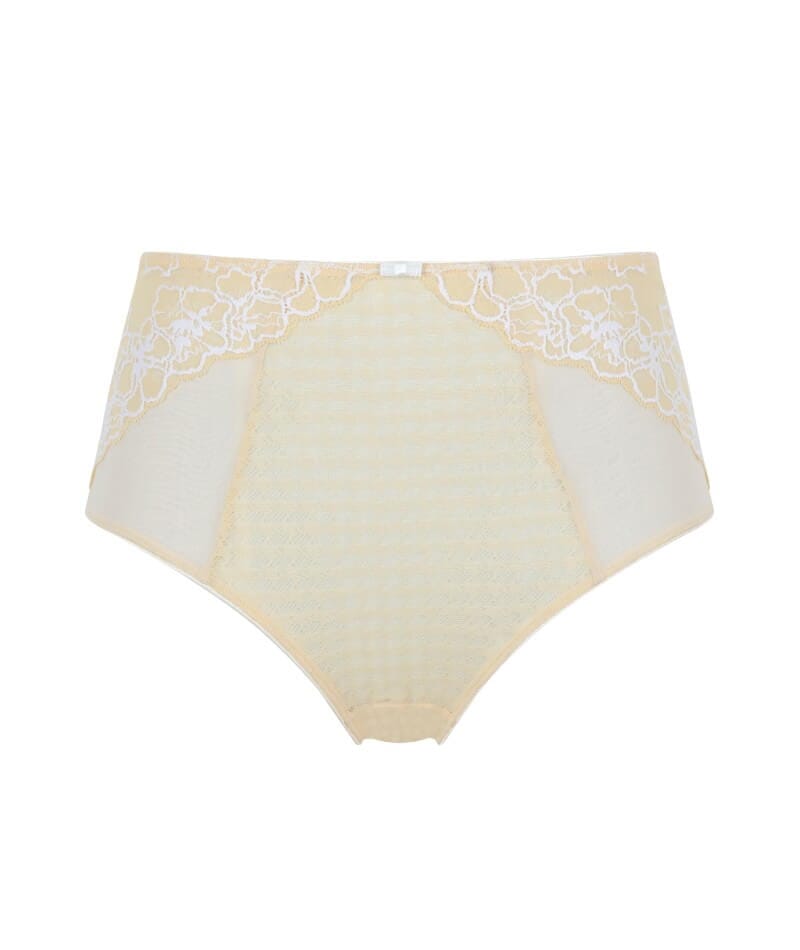 Panache Envy Deep Brief - Lemon White Knickers 