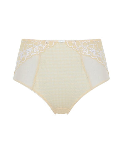 Panache Envy Deep Brief - Lemon White Knickers 