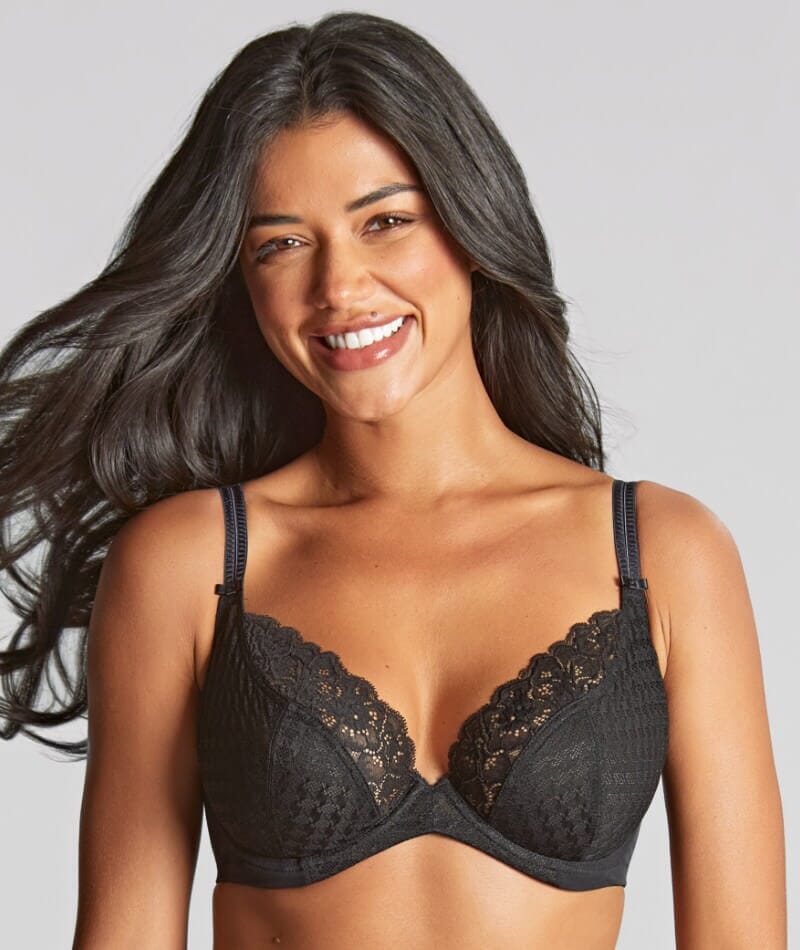 Panache Envy Plunge Underwire Bra - Black Bras  