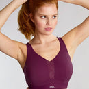 Panache Sport Endurance Ultra Perform Non Padded Underwire Sports Bra - Berry/Chalk
