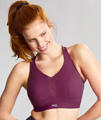 Panache Sport Endurance Ultra Perform Non Padded Underwire Sports Bra - Berry/Chalk