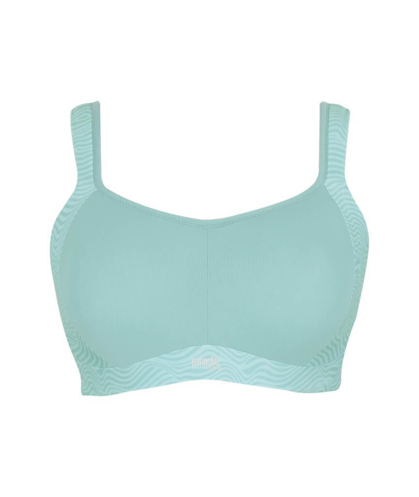 Panache Sport Power Underwired Sports Bra - Aqua Haze/Wave Print