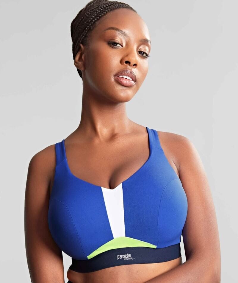 Panache Sport Ultra Perform Non Padded Underwire Sports Bra - Blue Bras  
