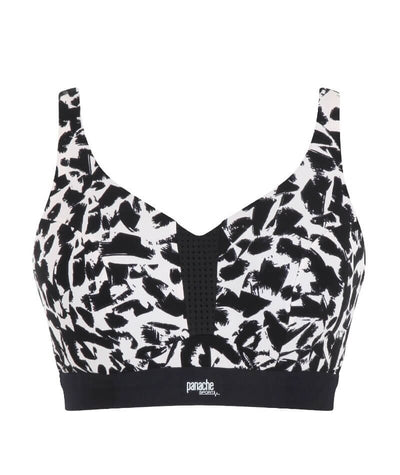 Panache Sport Ultra Perform Non Padded Underwire Sports Bra - Mono Print Bras 