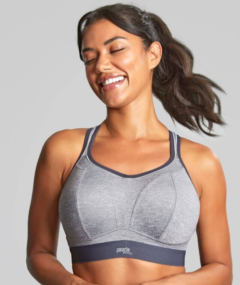 Panache Sport Boundless Wire-free Sports Bra - Charcoal Marle Bras  