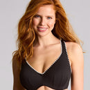 Panache Swimwear Aurora Jennifer Plunge Bikini Top - Aurora Black/White