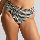Panache Swimwear Gingham Midi Pant - Black Gingham