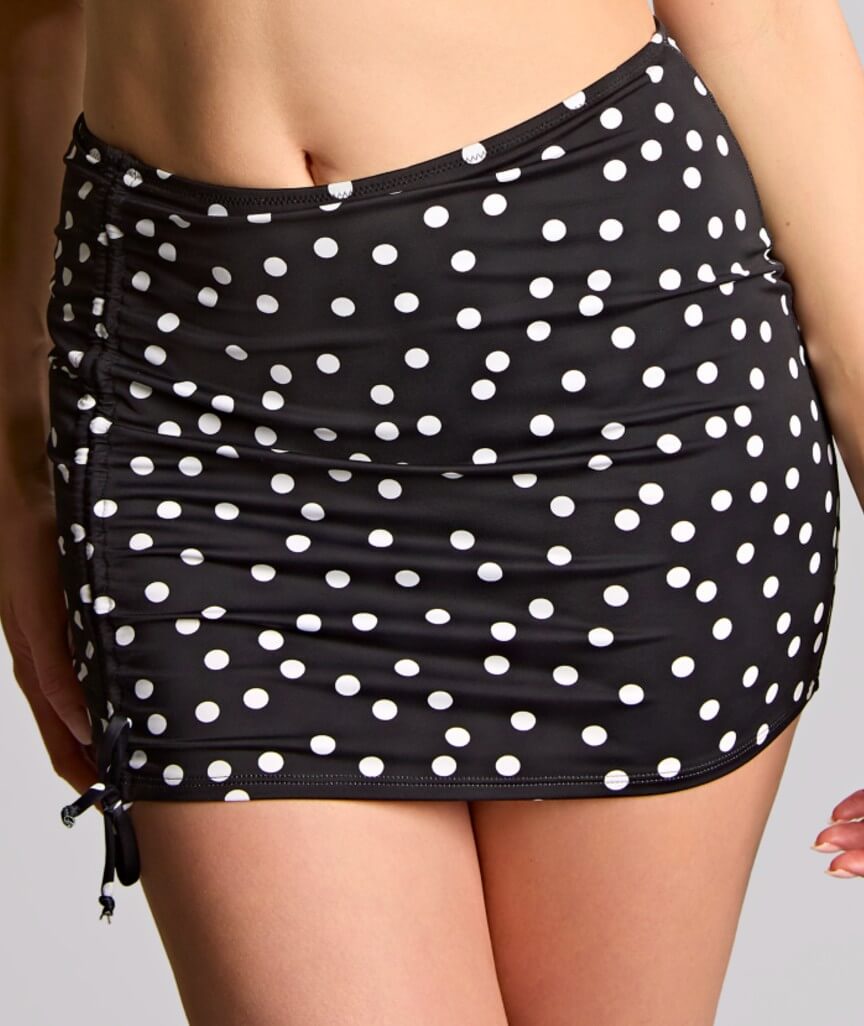 Panache Swimwear Polka Dot Skirted Brief - Polka Dot Print 