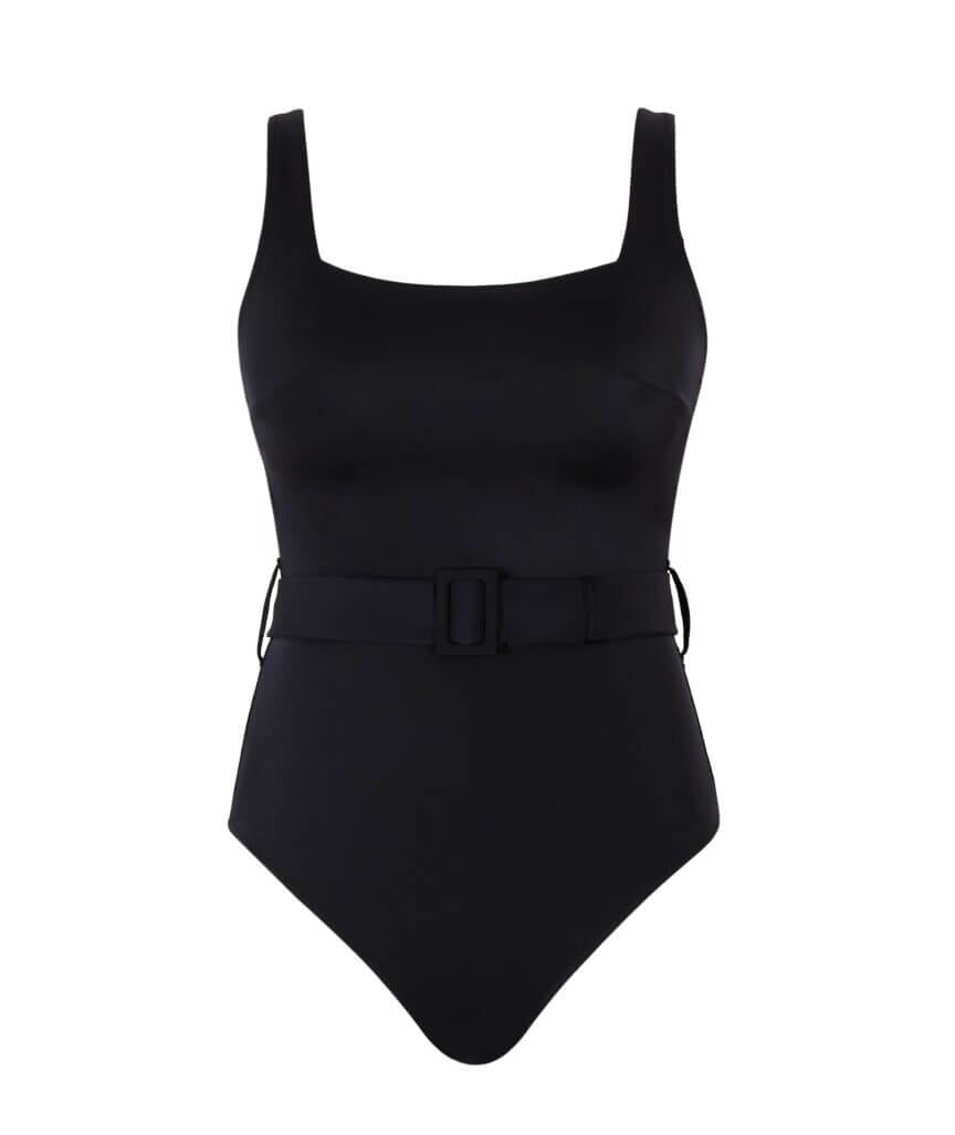 Panache Swimwear Signature Serena Square Neck One Piece Swimsuit - Black Swim 