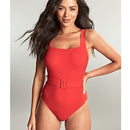 Panache Swimwear Signature Serena Square Neck One Piece Swimsuit - Rossa Red