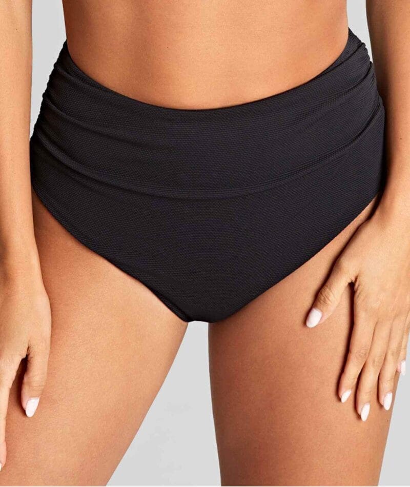 Panache Swimwear Spirit Ella High Waist Brazilian Pant - Black Swim  