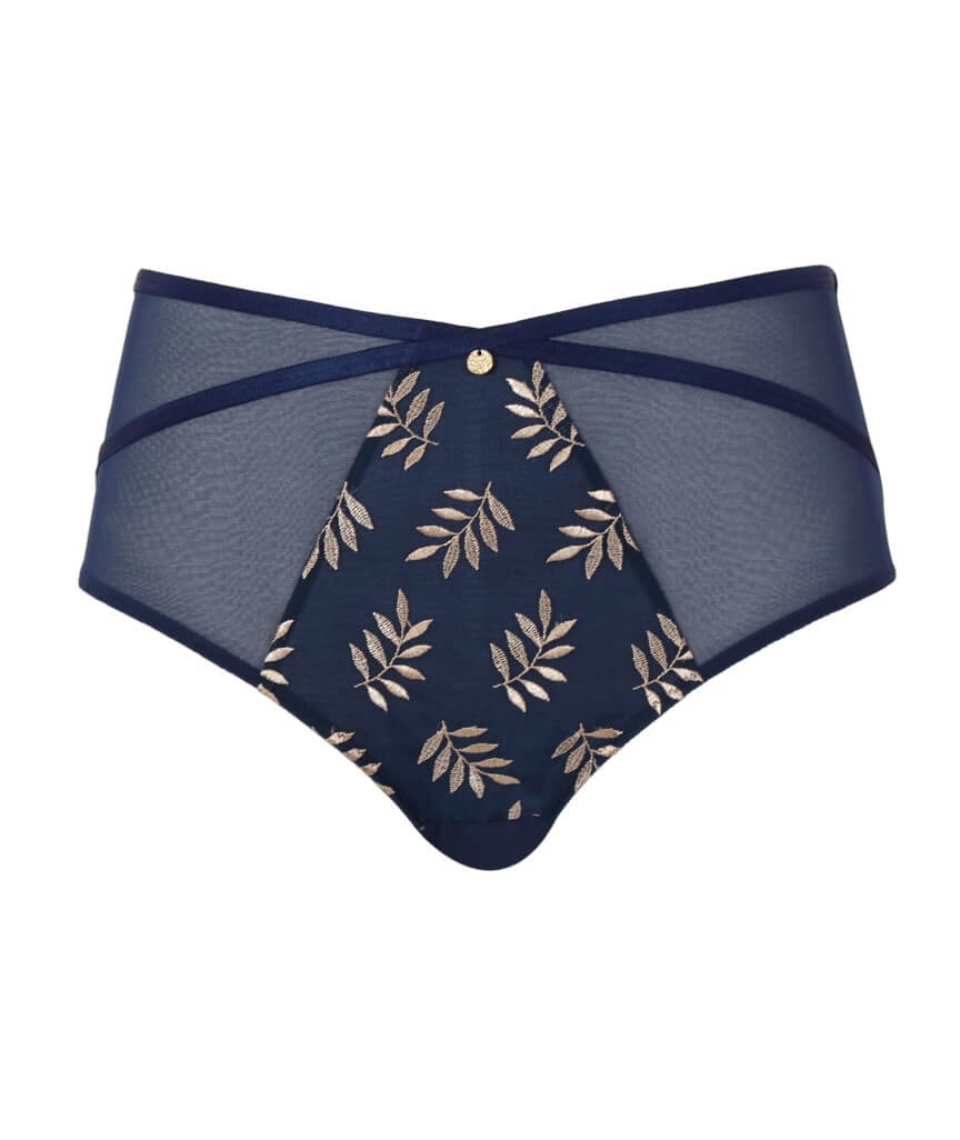Panache Tango Deep Brief - Navy/Champagne