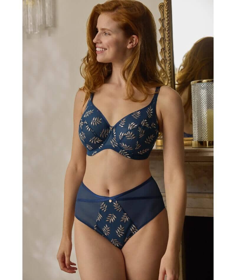 Panache Tango Underwired Balconnet Bra - Navy/Champ Bras 