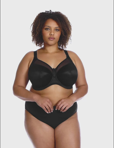 Goddess Keira Underwired Banded Bra - Black