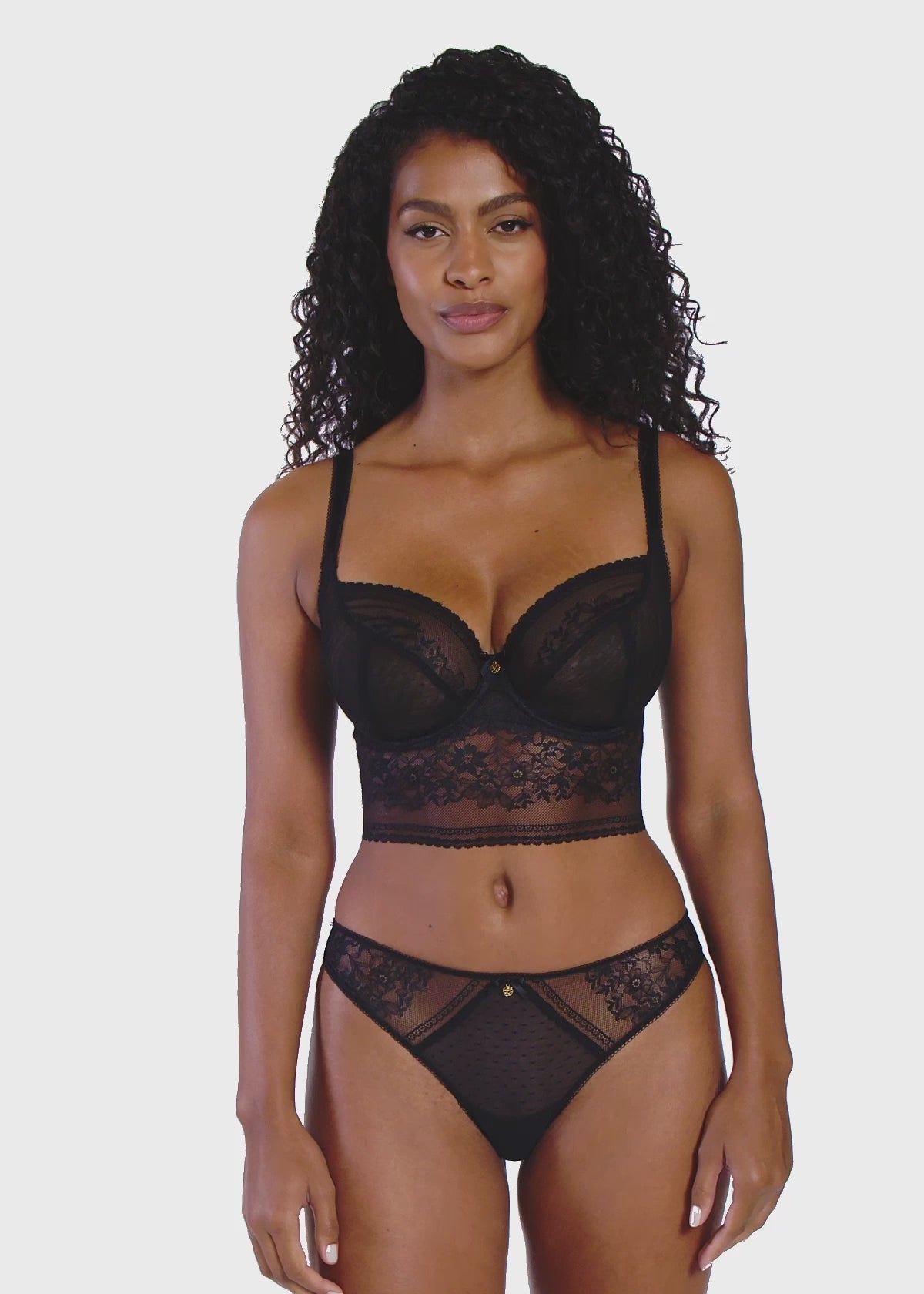 Freya Sydnie Underwire Longline Bra - Black