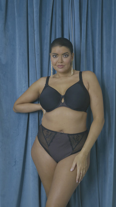 Elomi Charley Underwired Moulded Spacer Bra - Black