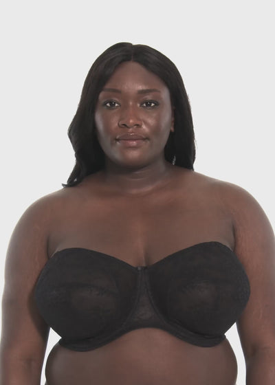 Goddess Verity Underwired Strapless Bra - Black