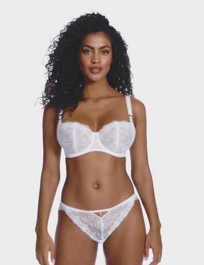 Freya Fascinate Underwired Balconette Bra - White
