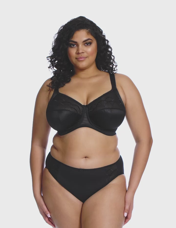 Elomi Cate Underwired Full Cup Banded Bra - Black