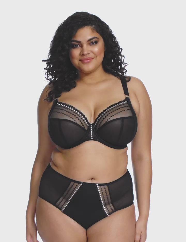 Elomi Matilda Underwired Plunge Bra - Black