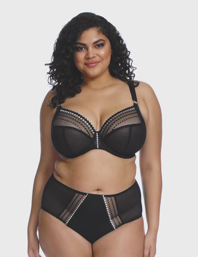 Elomi Matilda Underwired Plunge Bra - Black