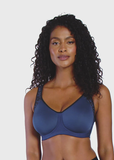 Freya Active Sonic Underwired Moulded Spacer Sports Bra - Midnight Leopard