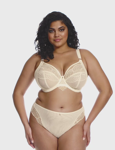 Elomi Priya Underwired Plunge Bra - Vanilla