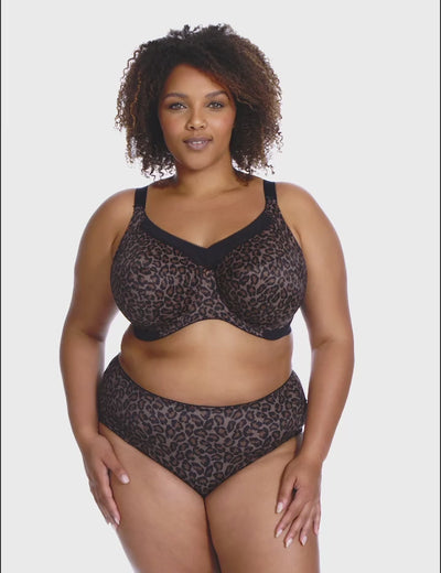 Goddess Kayla Underwire Full Cup Bra - Dark Leopard