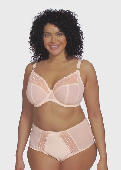 Elomi Matilda Underwired Plunge Bra - Pearl Blush