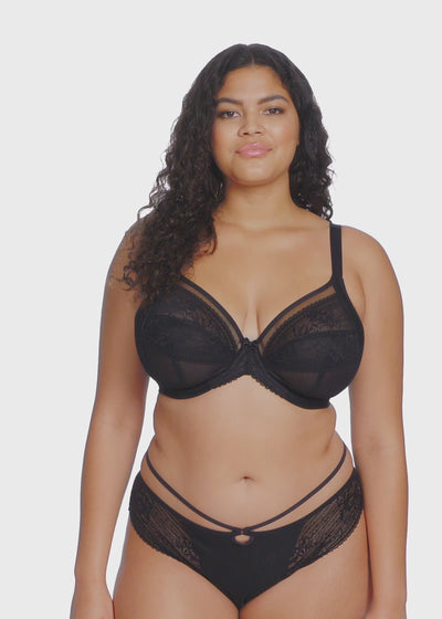 Elomi Kendra Underwired Plunge Bra - Black