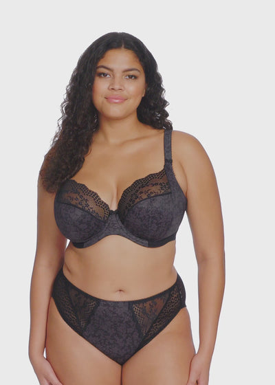 Elomi Lucie Underwire Stretch Plunge Bra - Black