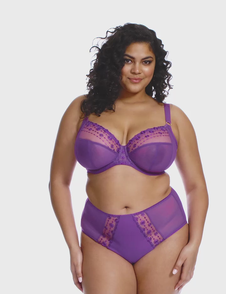 Elomi Matilda Underwired Plunge Bra - Hollyhock