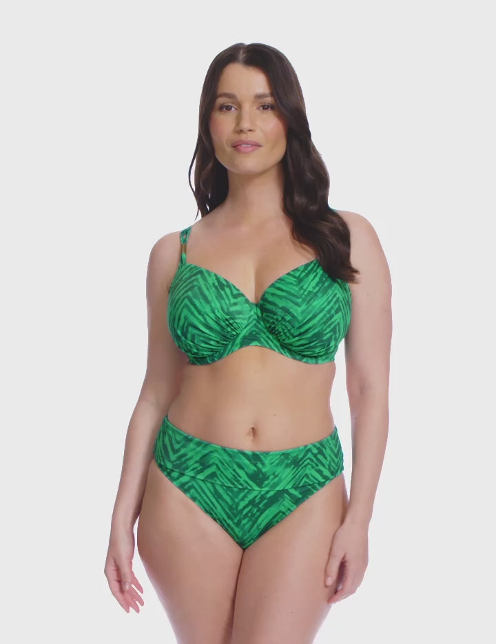 Fantasie Swim Punta Mita Underwire Gathered Full Cup Bikini Top - Emerald