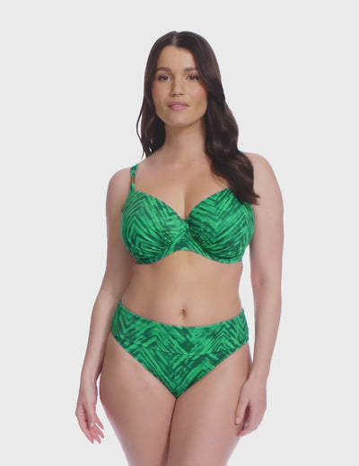 Fantasie Swim Punta Mita Underwire Gathered Full Cup Bikini Top - Emerald