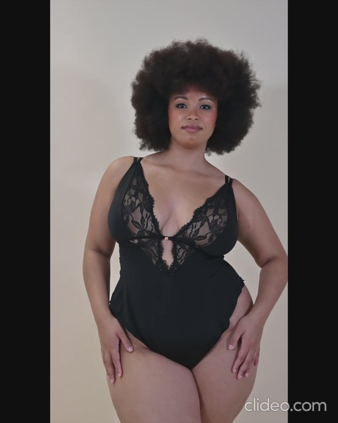 Scantilly Embrace Stretch Lace Teddy Bodysuit - Black