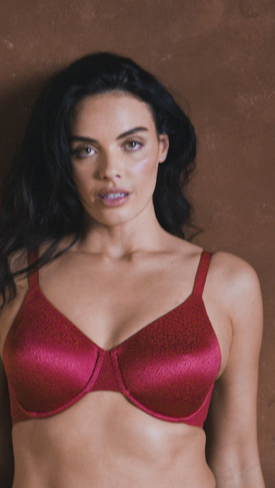 Wacoal Back Appeal Underwired Bra - Regina Red