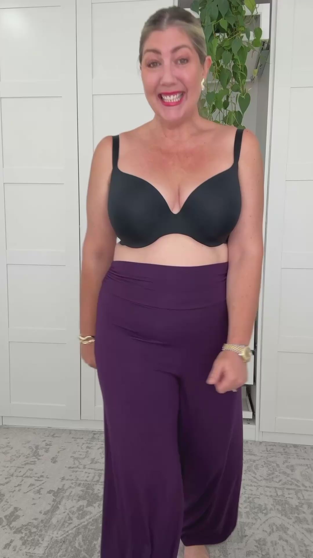 Panache 365 Underwired Plunge Bra - Black