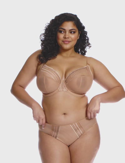 Elomi Matilda Underwired Plunge Bra - Cafe Au Lait