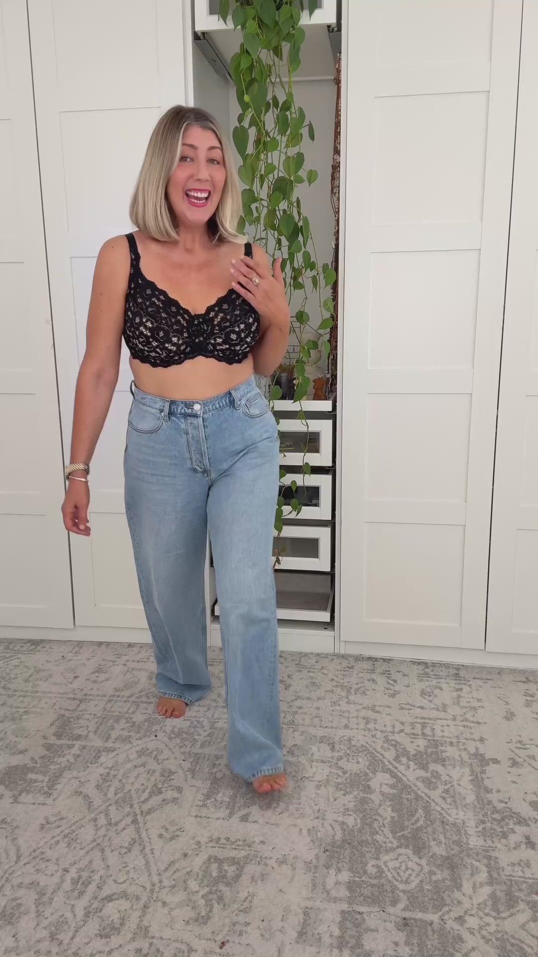 Ava & Audrey Jacqueline Lace Full Cup Underwire Bra - Black/Nude