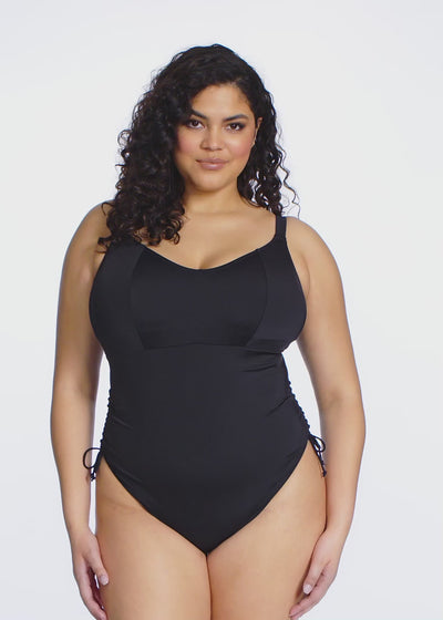 Elomi Swim Plain Sailing Non-Wired Swimsuit - Black