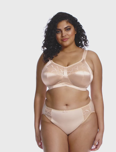 Elomi Cate Soft Cup Wire-Free Bra - Latte