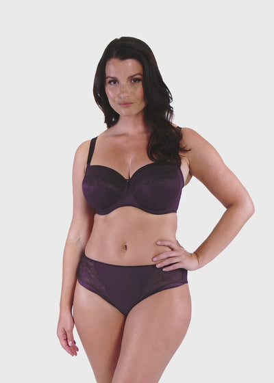Fantasie Illusion Underwired Side Support Bra - Plum