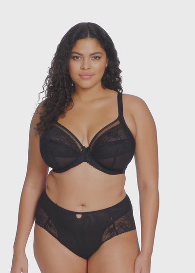 Elomi Kendra Underwired Plunge Bra - Black