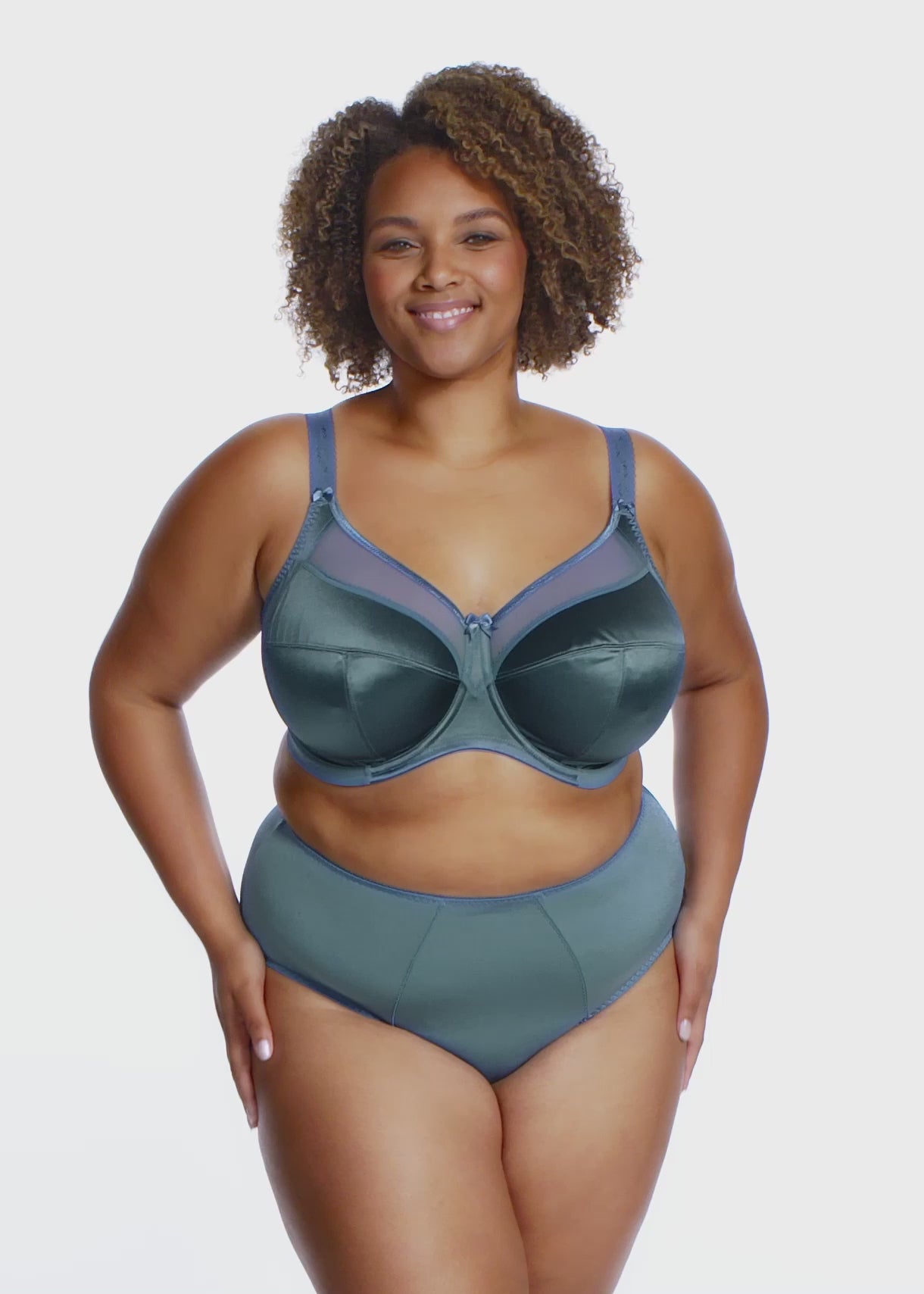 Goddess Keira Underwired Banded Bra - Mediterranean Blue