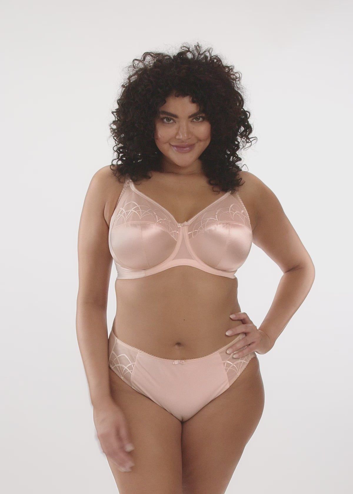 Elomi Cate Underwired Full Cup Banded Bra - Latte