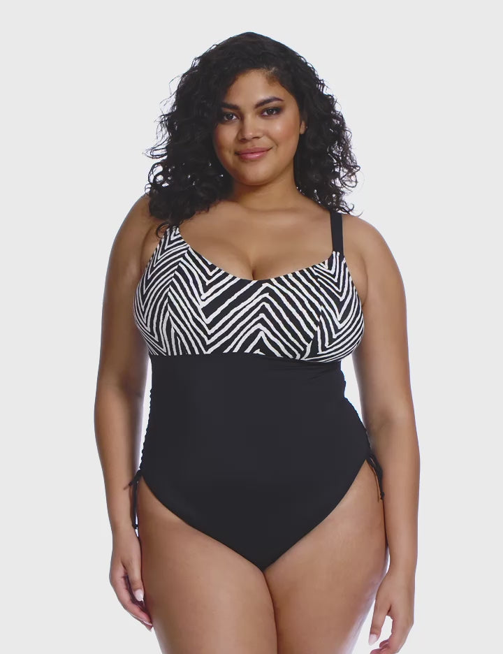 Elomi Swim Fiji Falls Non-Wired Swimsuit - Black