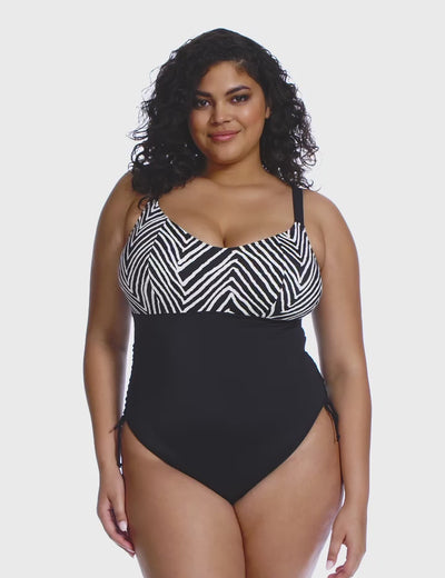 Elomi Swim Fiji Falls Non-Wired Swimsuit - Black