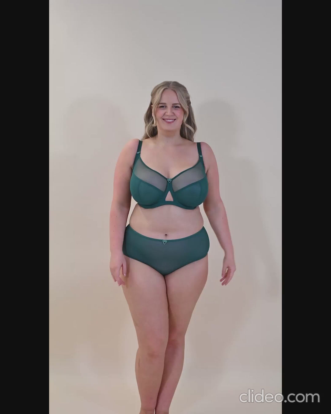 Curvy Kate Victory Balcony Bra  - Forest Green