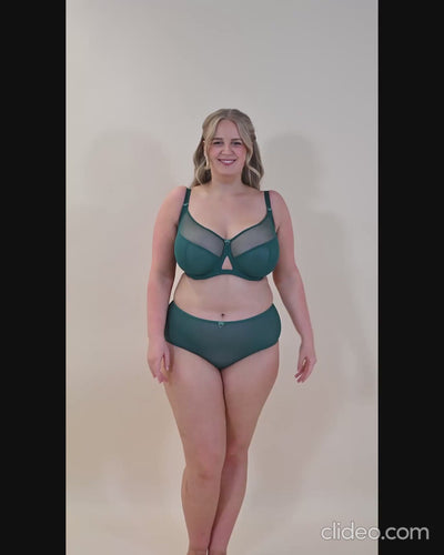 Curvy Kate Victory Balcony Bra  - Forest Green